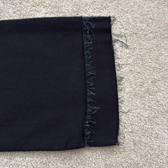 NWT Hudson Nico Mid Rise Barefoot Bootcut Black Wash Raw Hem Jeans Size 32 - Picture 11 of 12